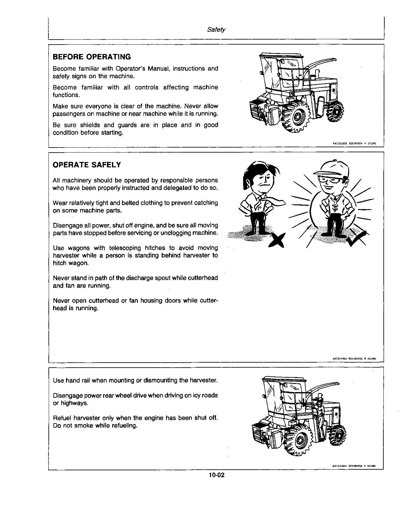 JOHN DEERE 5720 5820 HARVESTER OPERATORS MANUAL #2