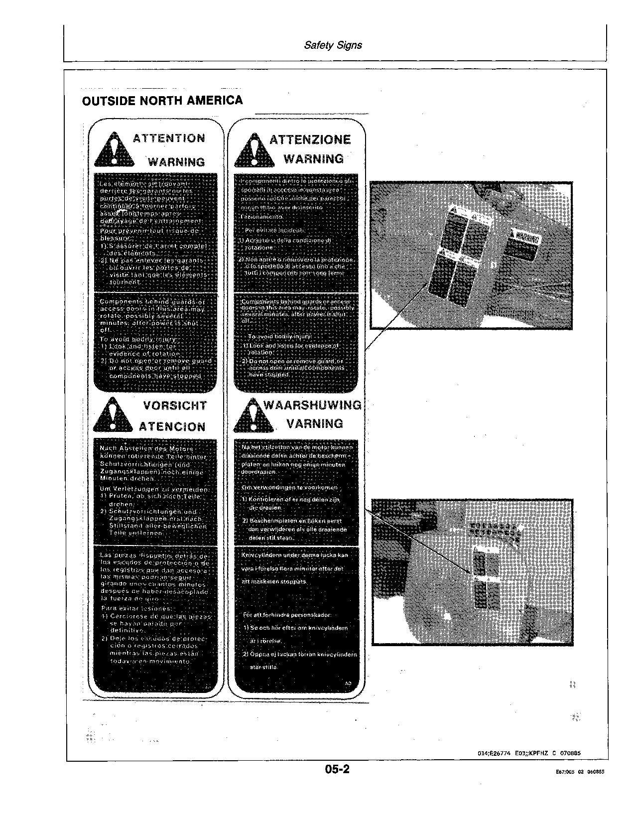 JOHN DEERE KERNEL 5200 5400 5440 5460 5730 5720 5830 HARVESTER OPERATORS MANUAL