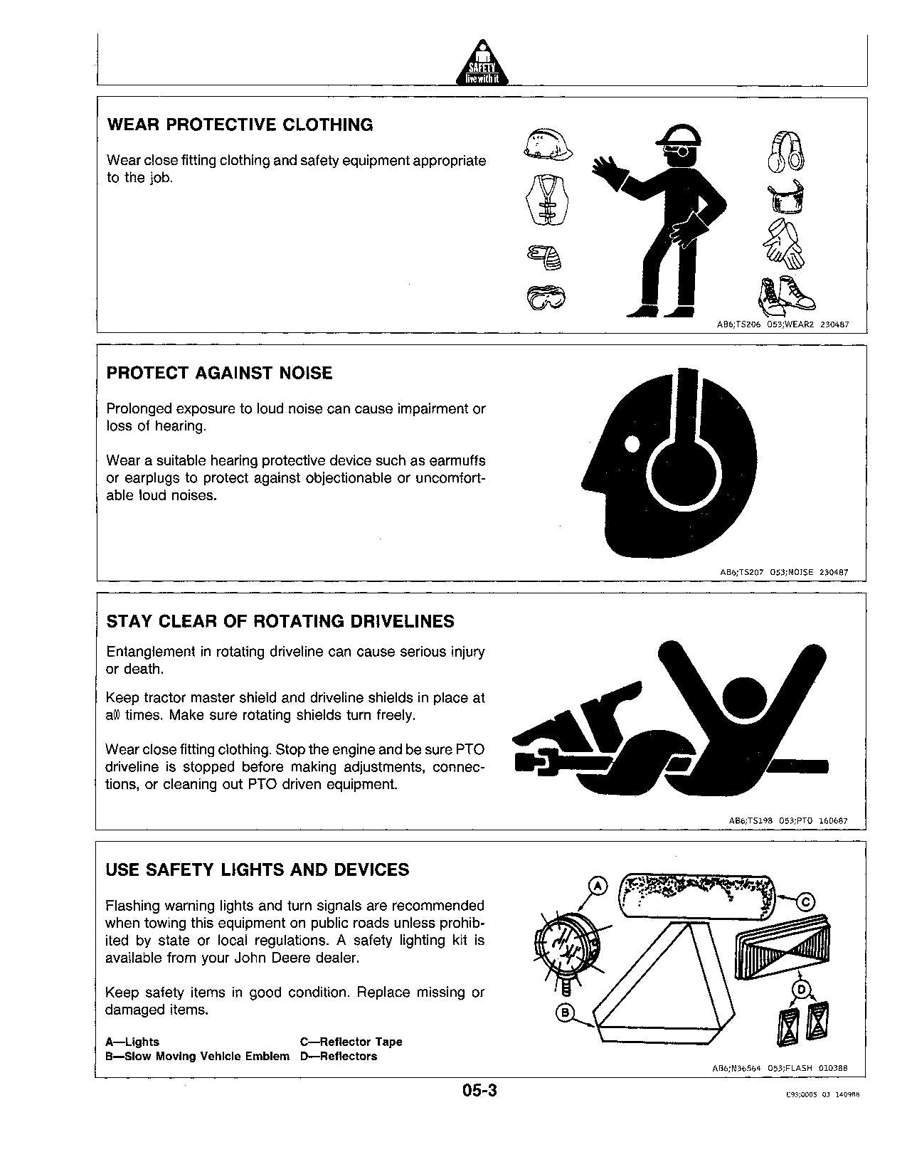 JOHN DEERE 3950 3970 HARVESTER OPERATORS MANUAL #1