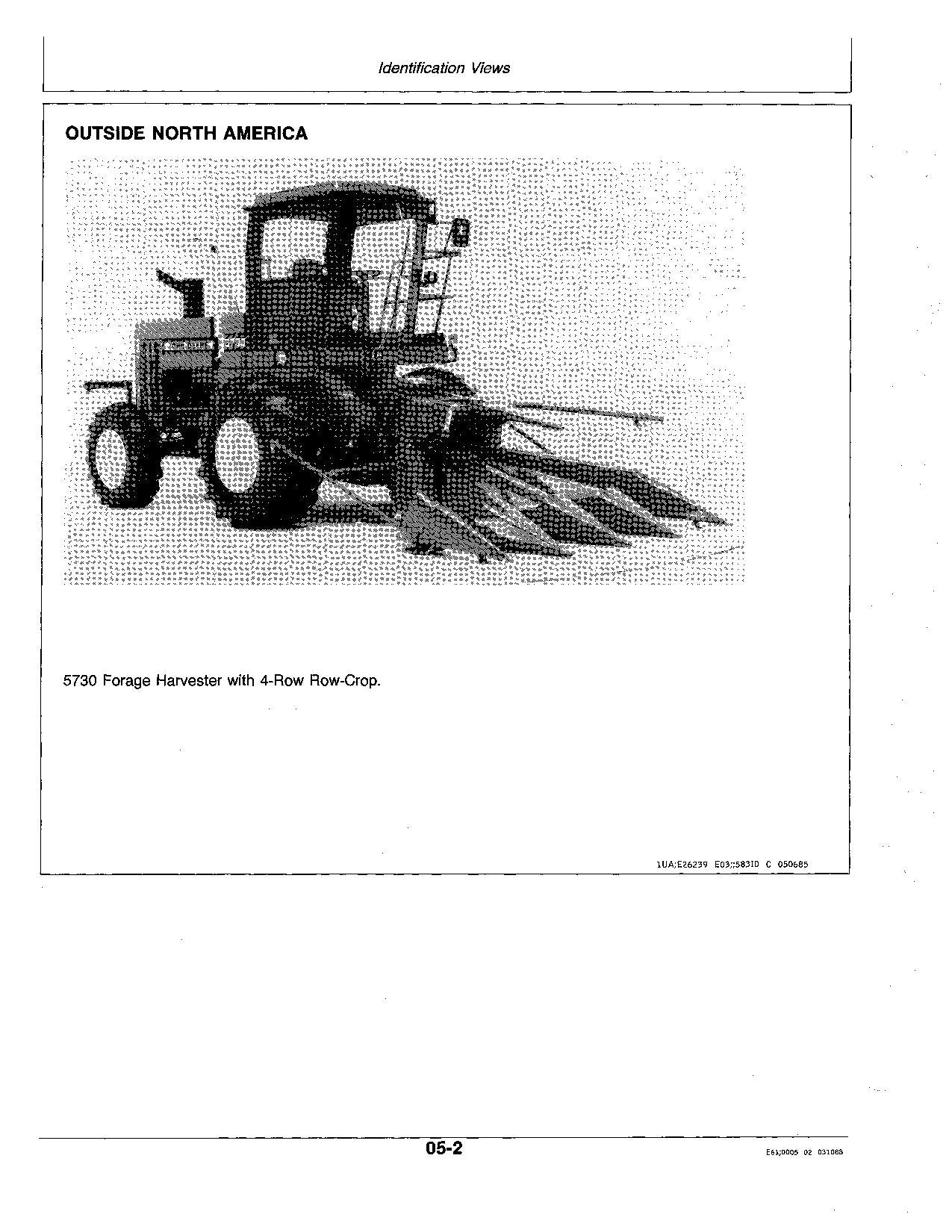 JOHN DEERE 5730 5830 HARVESTER OPERATORS MANUAL