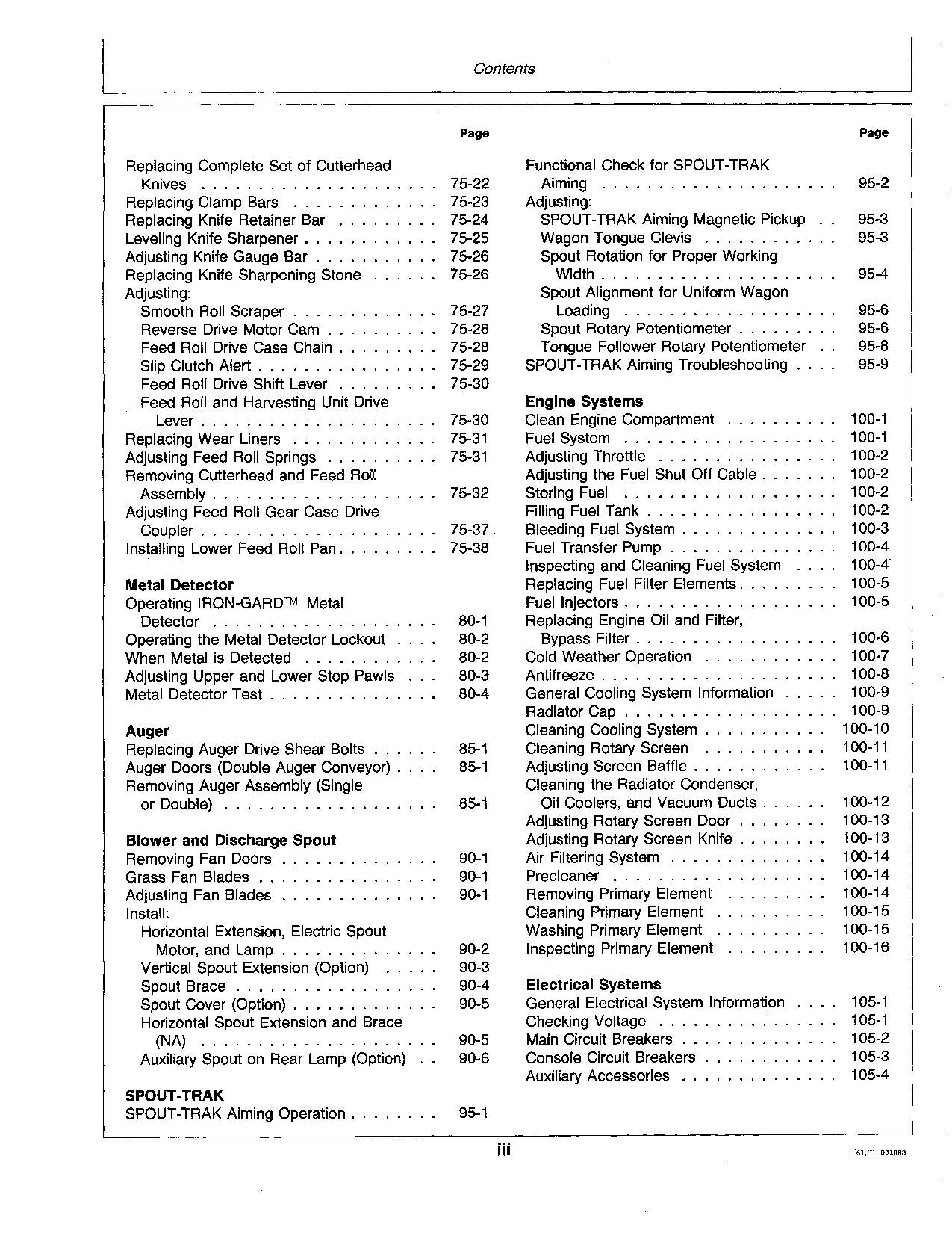 JOHN DEERE 5730 5830 HARVESTER OPERATORS MANUAL