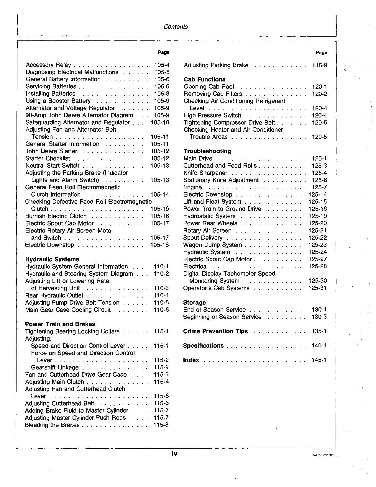 JOHN DEERE 5730 5830 HARVESTER OPERATORS MANUAL