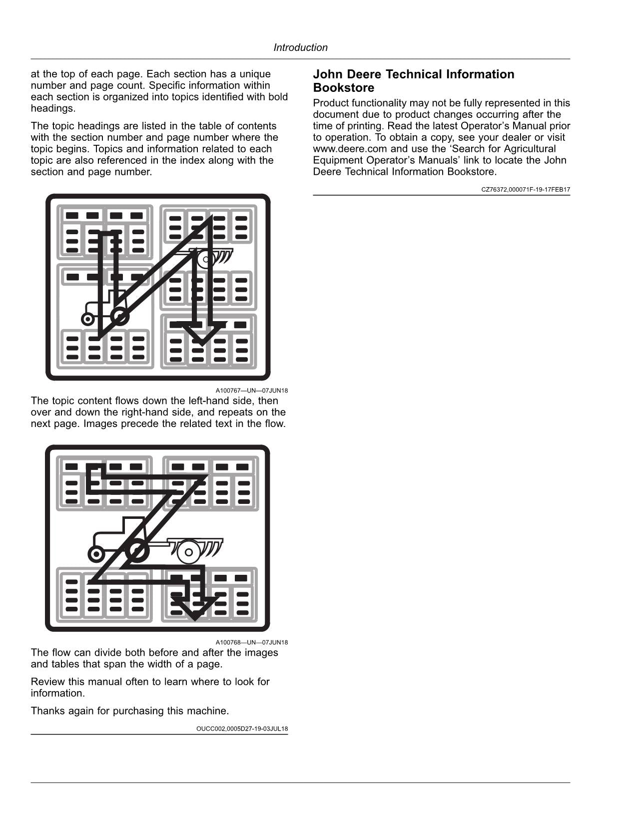 JOHN DEERE 9700 9800 9900 HARVESTER OPERATORS MANUAL #6