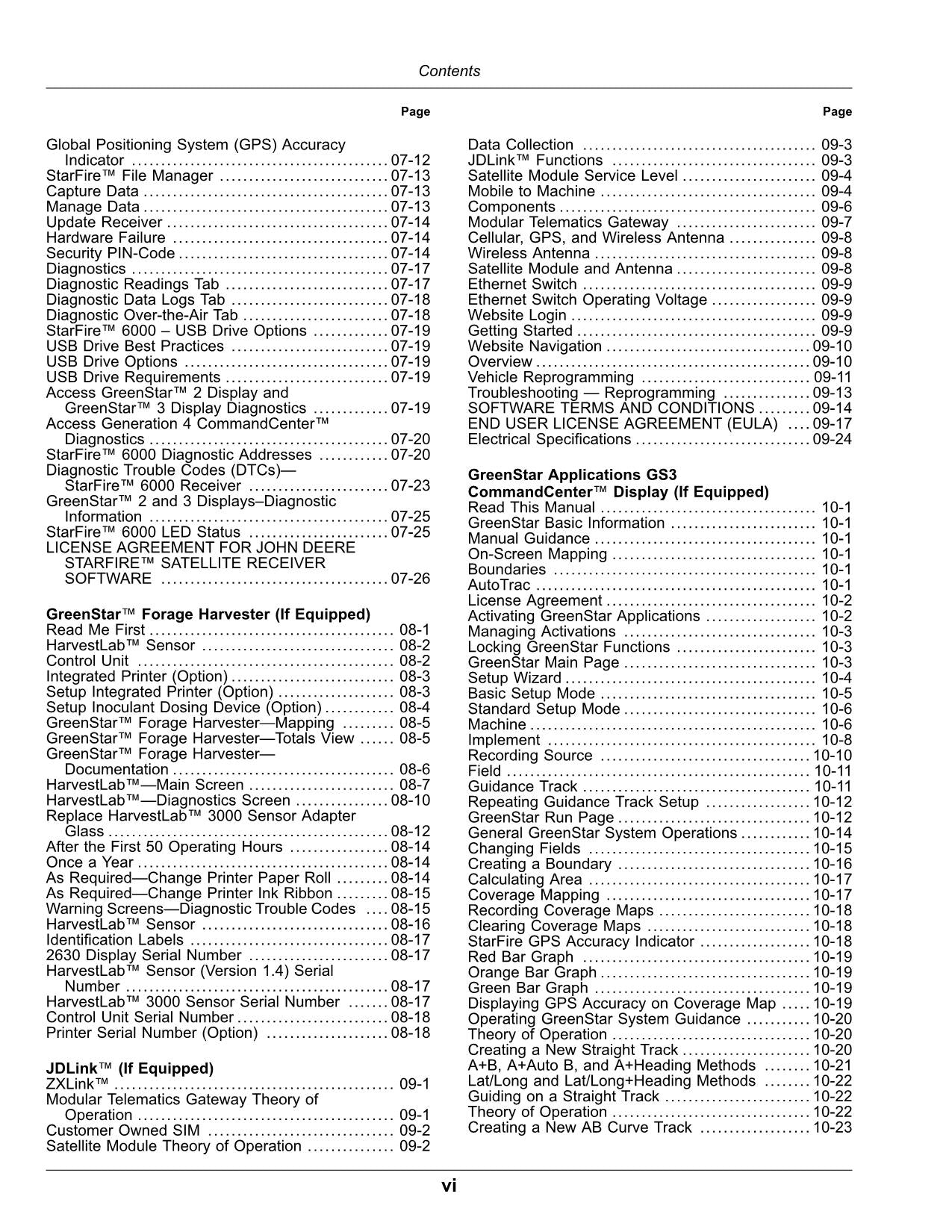 JOHN DEERE 9700 9800 9900 HARVESTER OPERATORS MANUAL #6