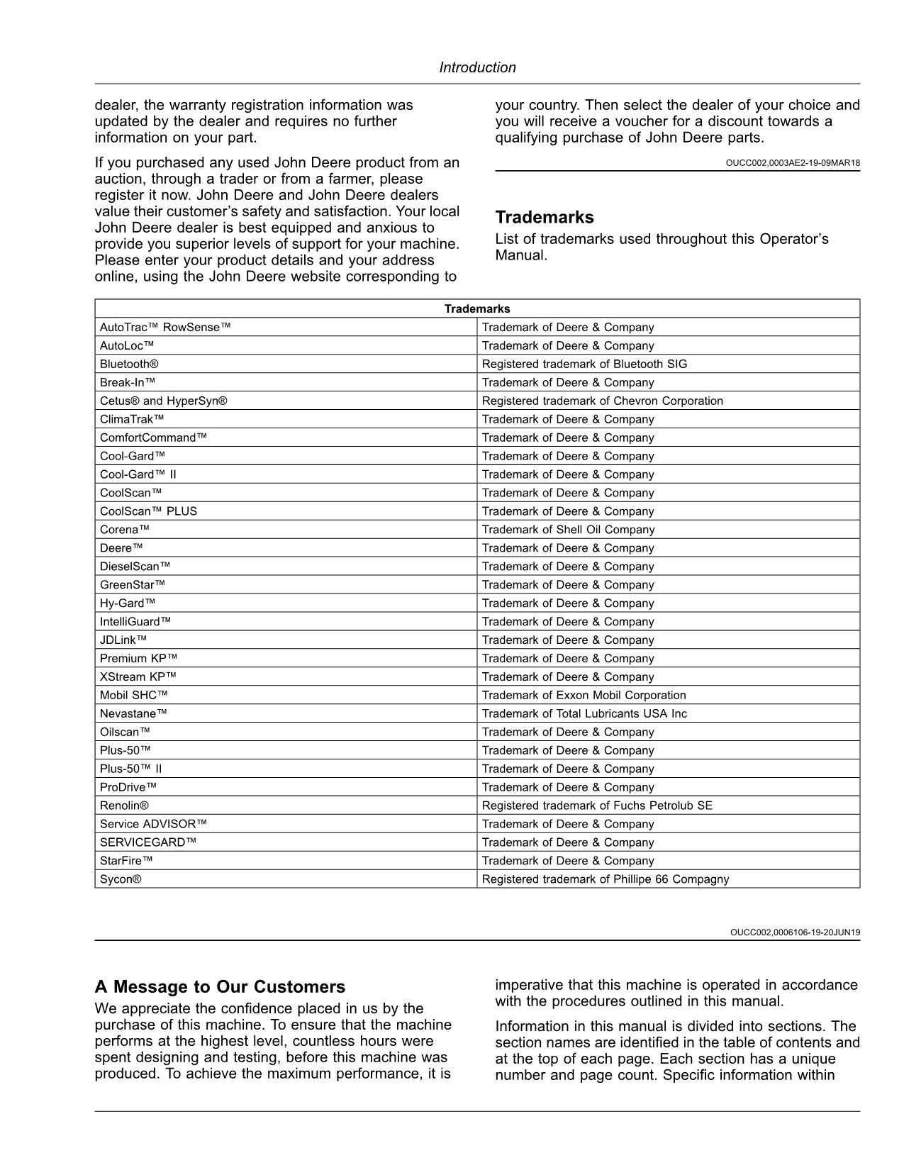 JOHN DEERE 9700 9800 9900 HARVESTER OPERATORS MANUAL #7