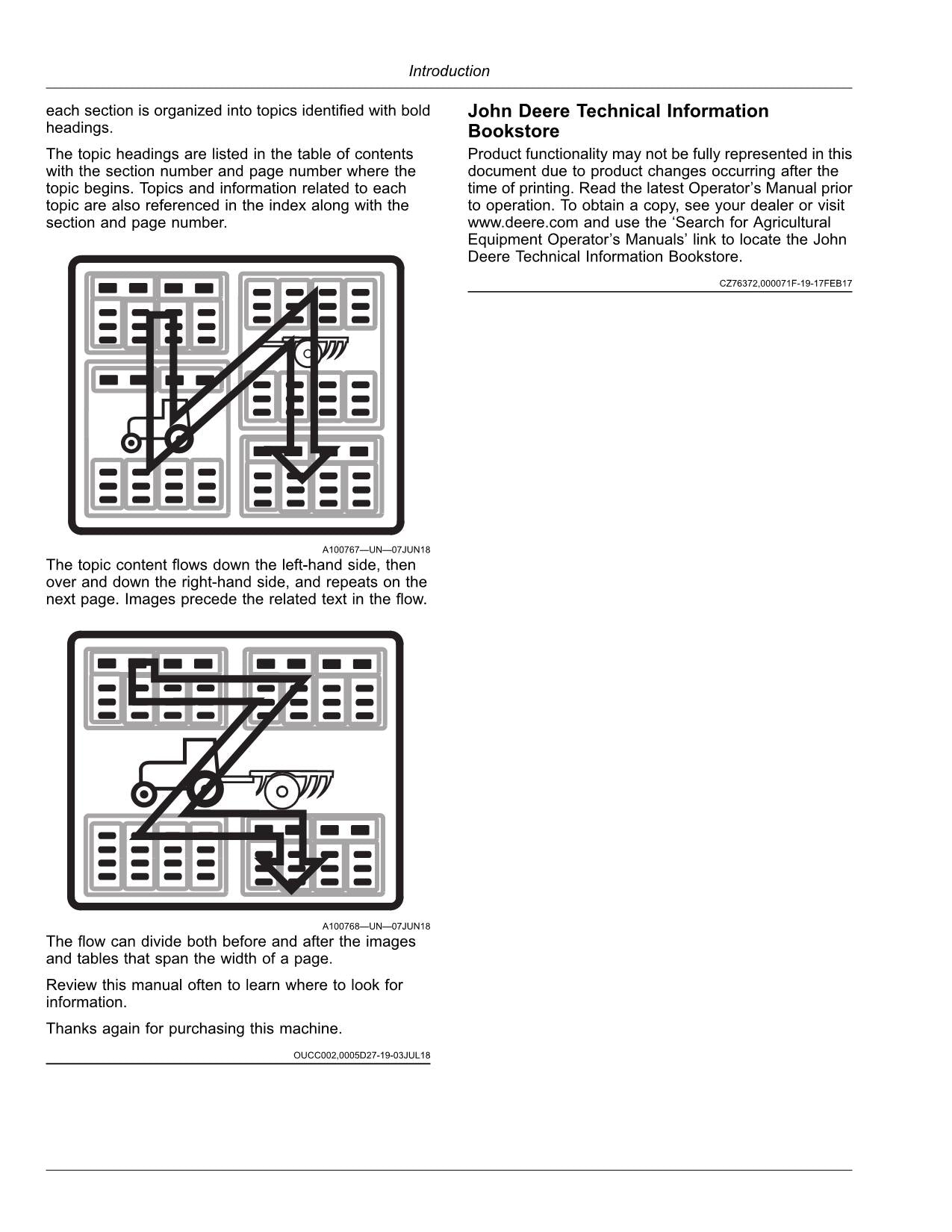 JOHN DEERE 9700 9800 9900 HARVESTER OPERATORS MANUAL #7