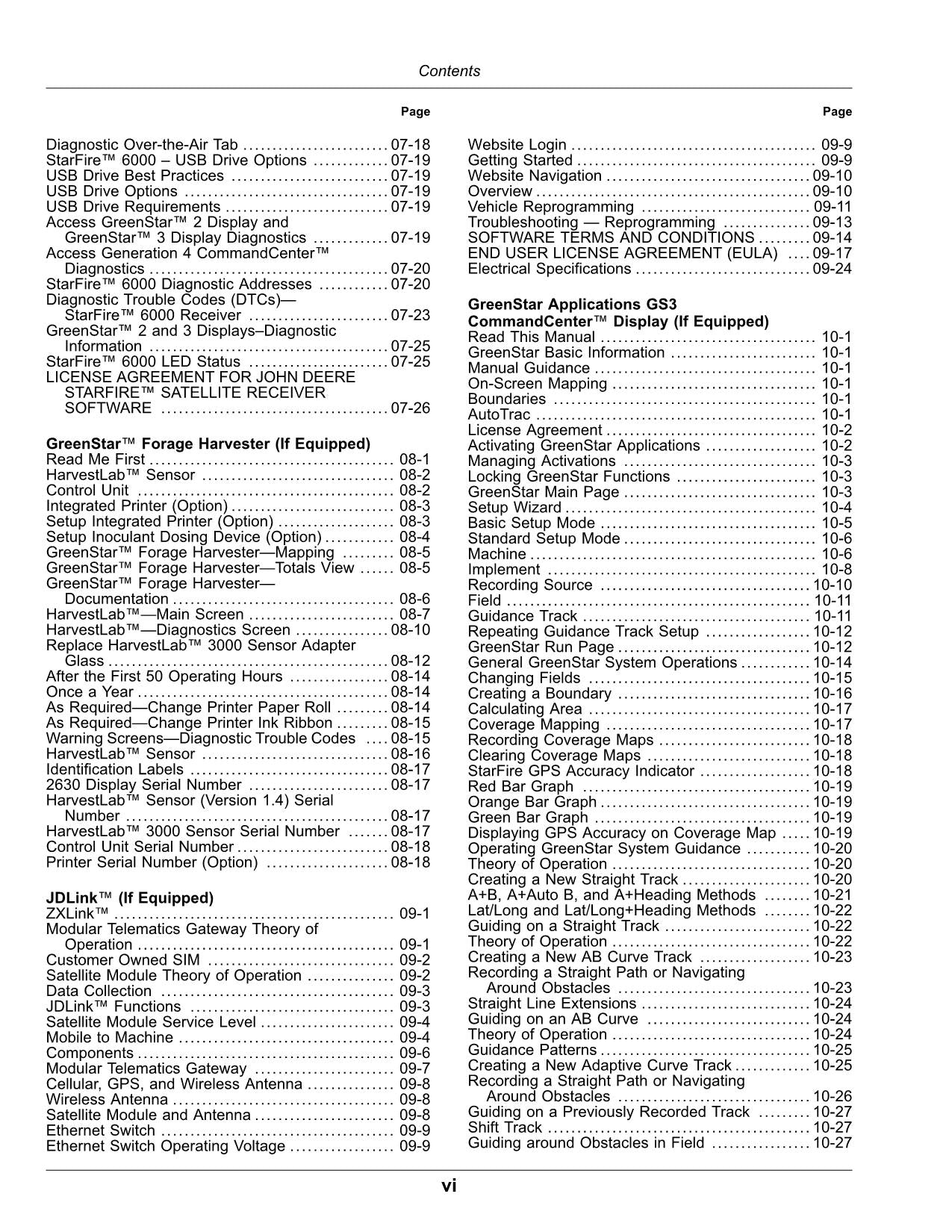 JOHN DEERE 9700 9800 9900 HARVESTER OPERATORS MANUAL #7