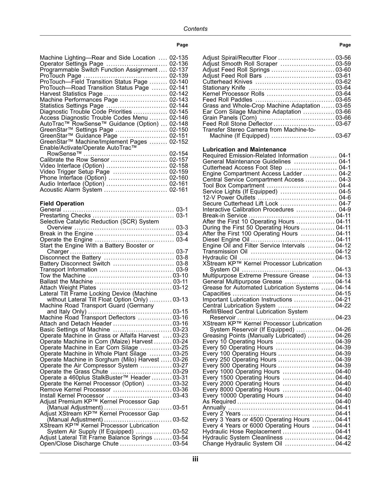 JOHN DEERE 9700 9800 9900 HARVESTER OPERATORS MANUAL #8