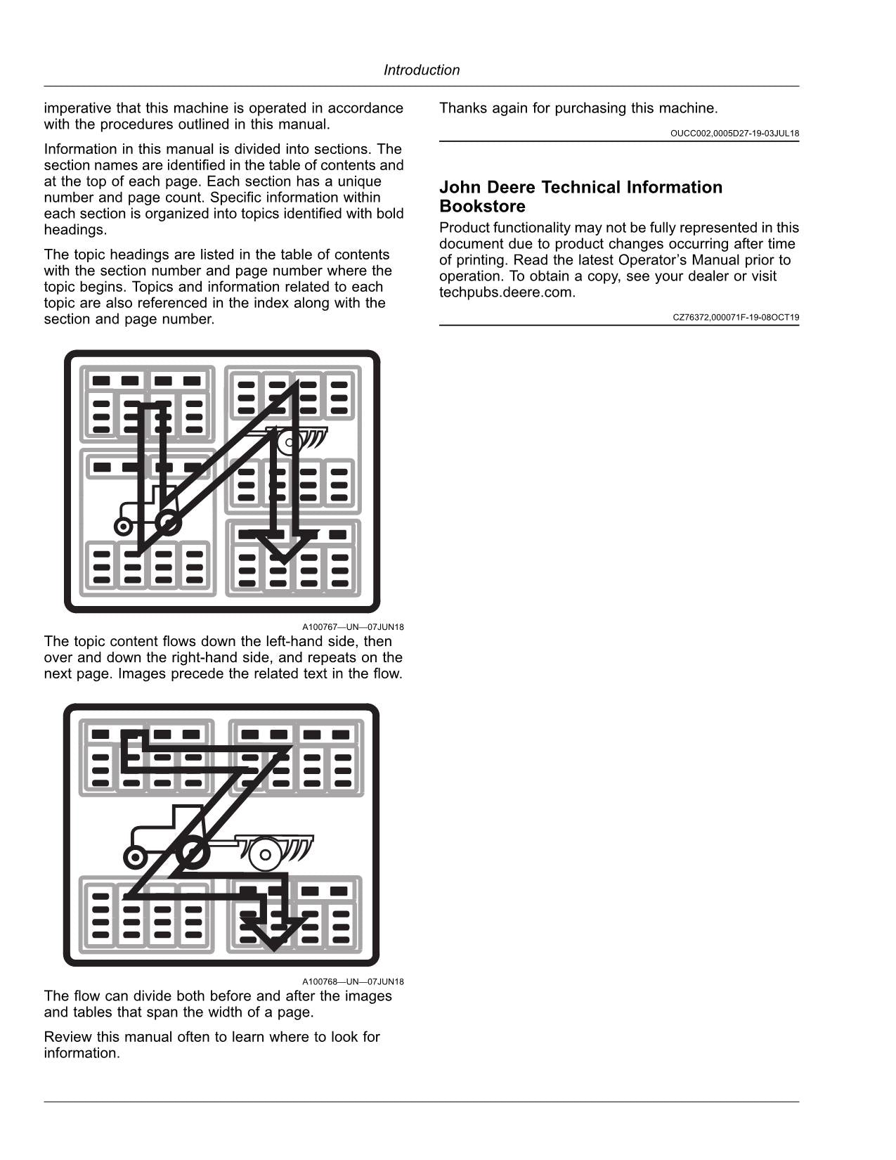 JOHN DEERE 9700 9800 9900 HARVESTER OPERATORS MANUAL #8