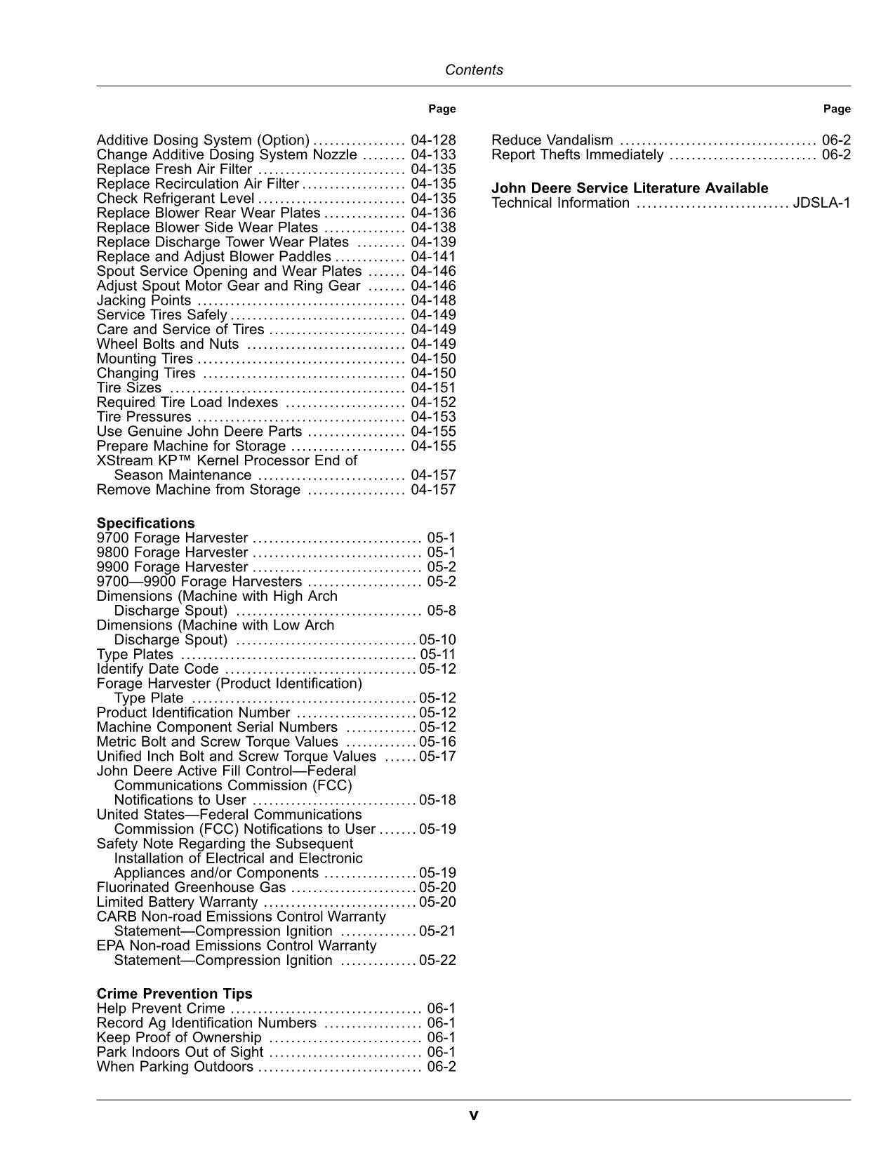 JOHN DEERE 9700 9800 9900 HARVESTER OPERATORS MANUAL #9