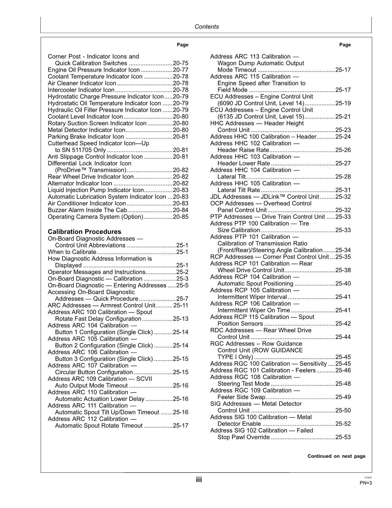 JOHN DEERE 72507350745075500000 HARVESTER OPERATORS MANUAL #1