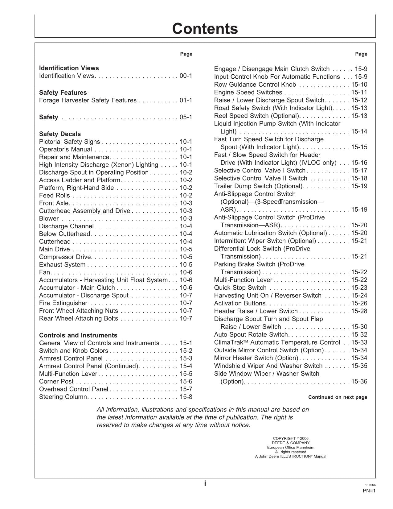 JOHN DEERE 7200 7300 7400 7500 7700 HARVESTER OPERATORS MANUAL 508669-