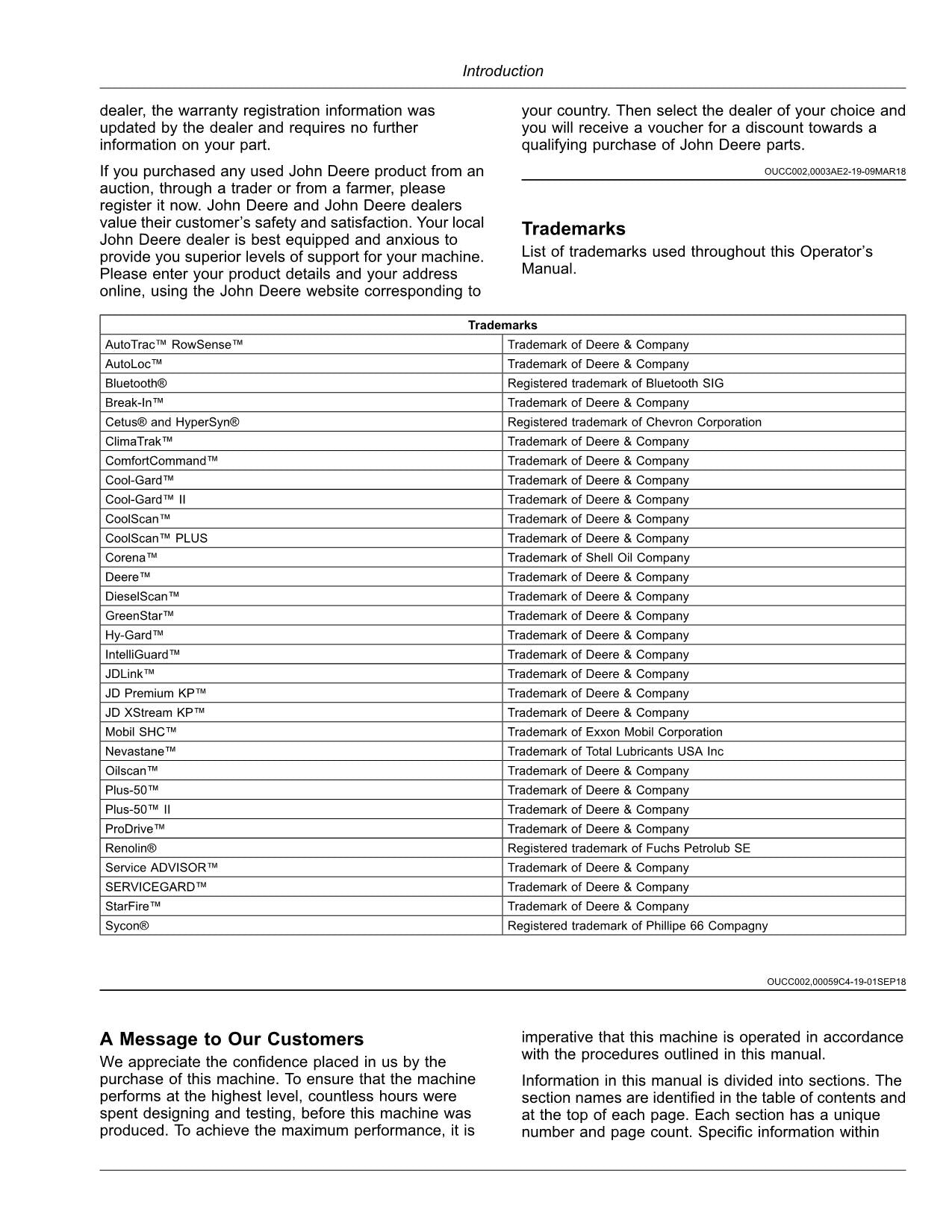 JOHN DEERE 9700 9800 9900 HARVESTER OPERATORS MANUAL #10