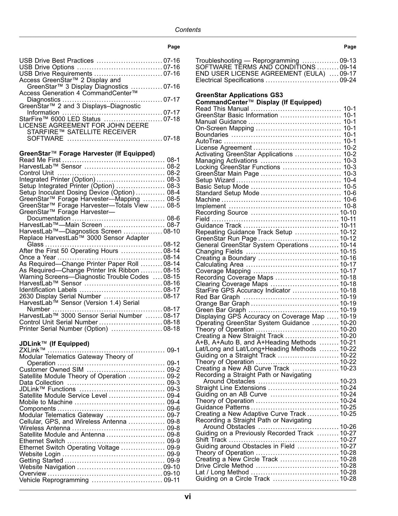 JOHN DEERE 9700 9800 9900 HARVESTER OPERATORS MANUAL #11