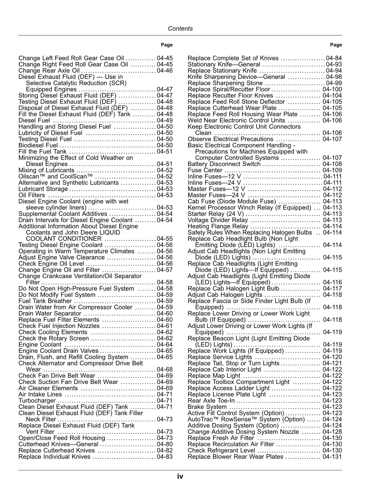 JOHN DEERE 9700 9800 9900 HARVESTER OPERATORS MANUAL #11