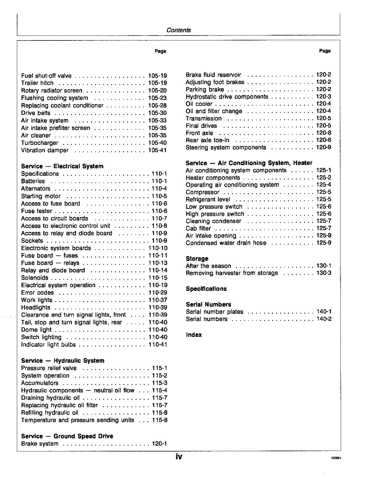 JOHN DEERE 6610 6710 6810 6910 HARVESTER OPERATORS MANUAL #2