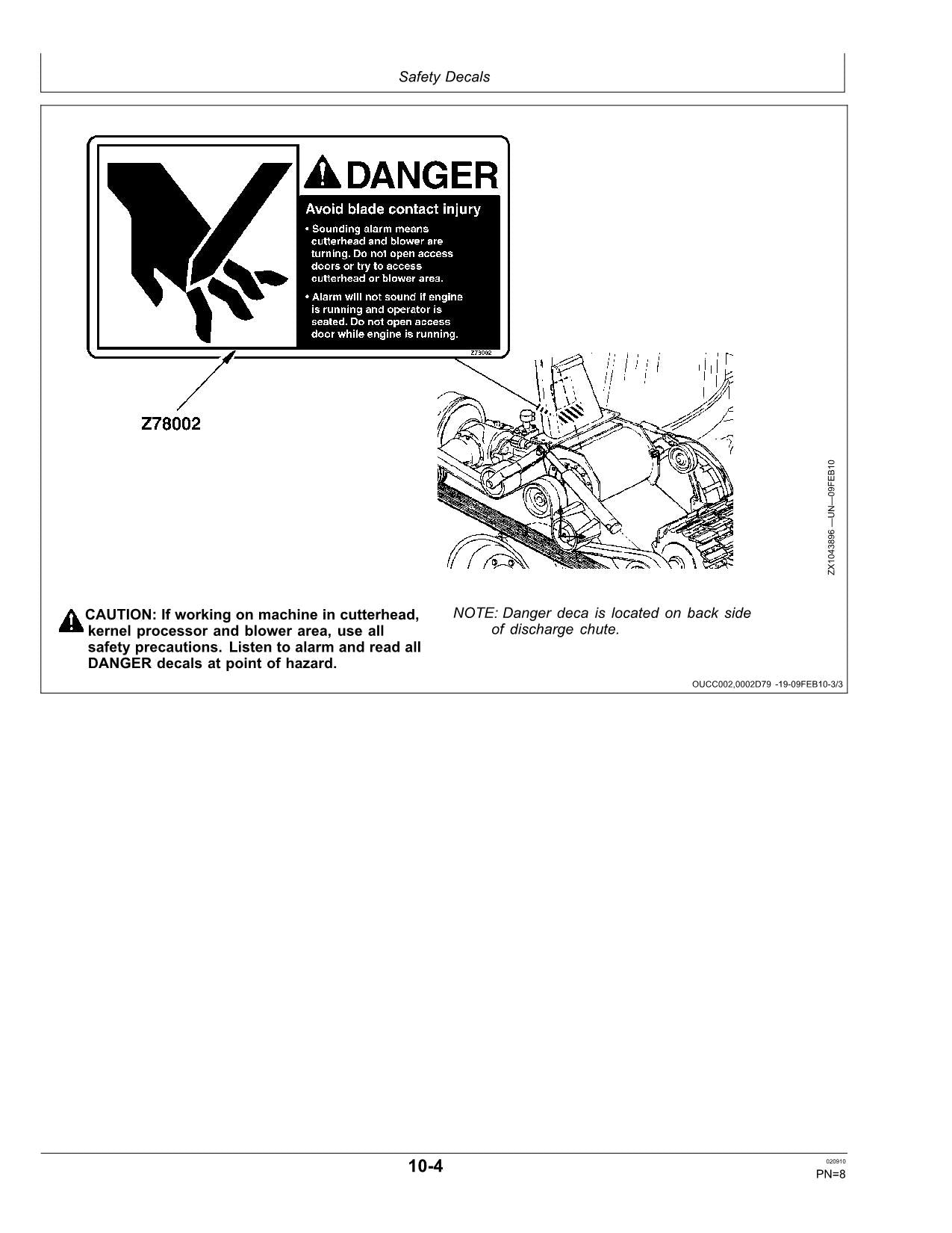 JOHN DEERE 6610 6710 6810 6910 HARVESTER OPERATORS MANUAL #3