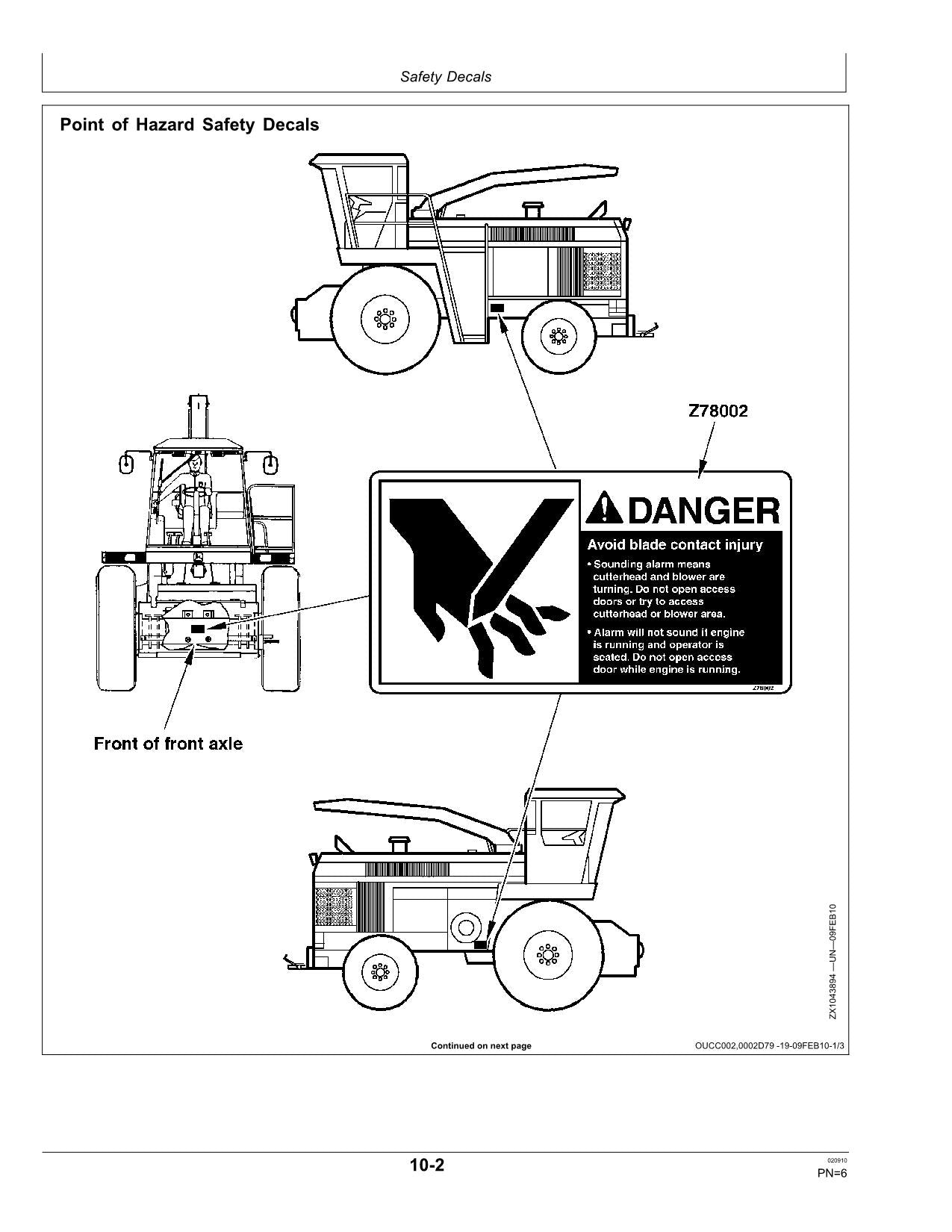 JOHN DEERE 6610 6710 6810 6910 HARVESTER OPERATORS MANUAL #3