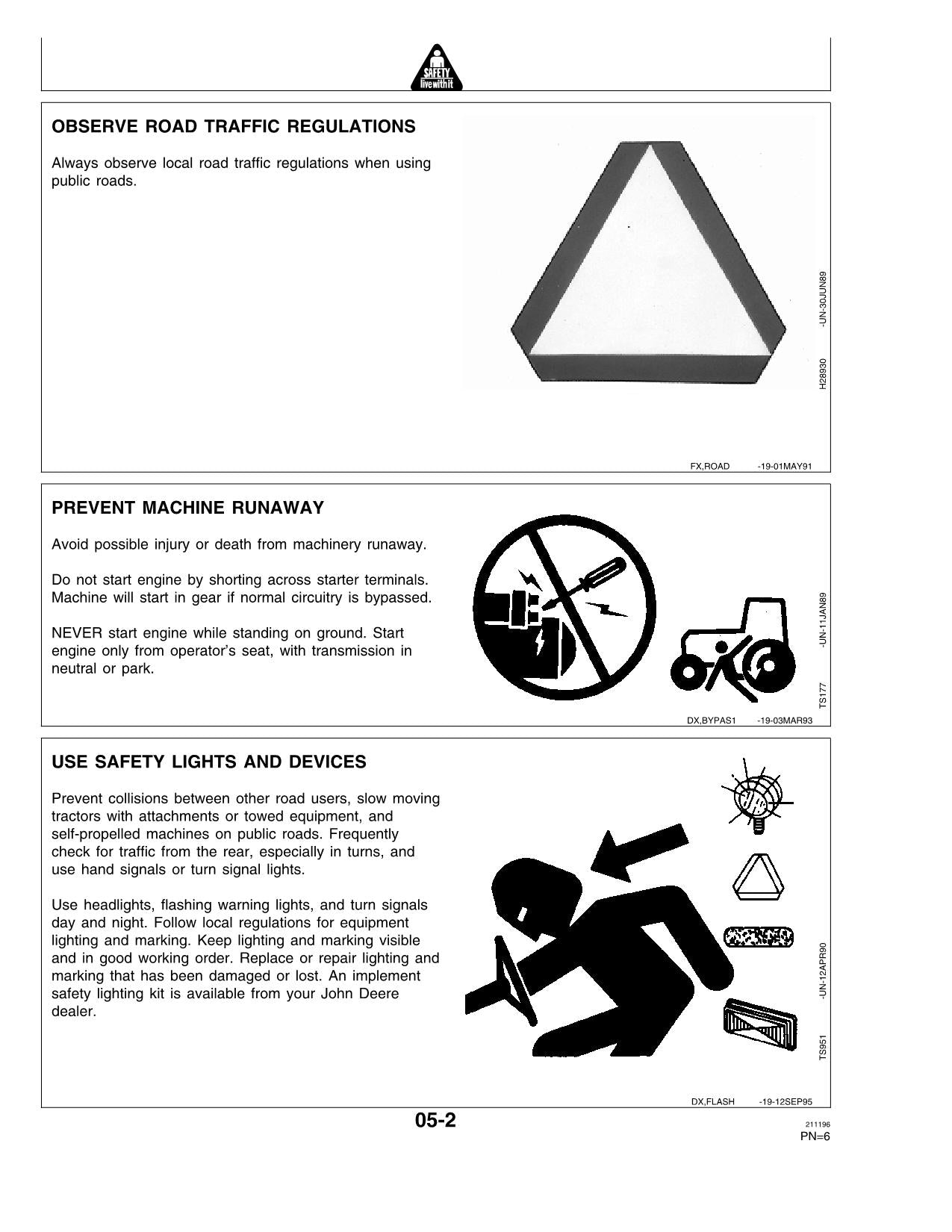 JOHN DEERE 6610 6710 6810 6910 HARVESTER OPERATORS MANUAL #5