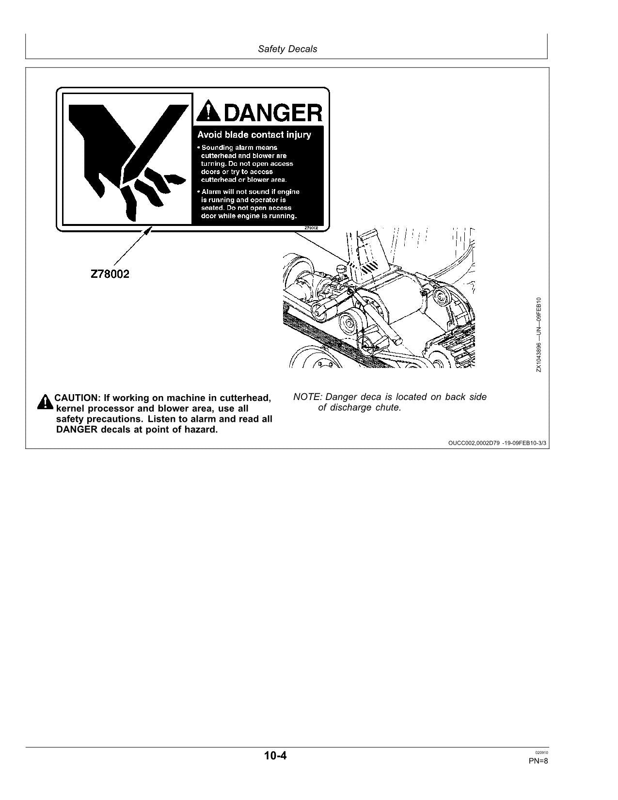 JOHN DEERE 6610 6710 6810 6910 HARVESTER OPERATORS MANUAL #7