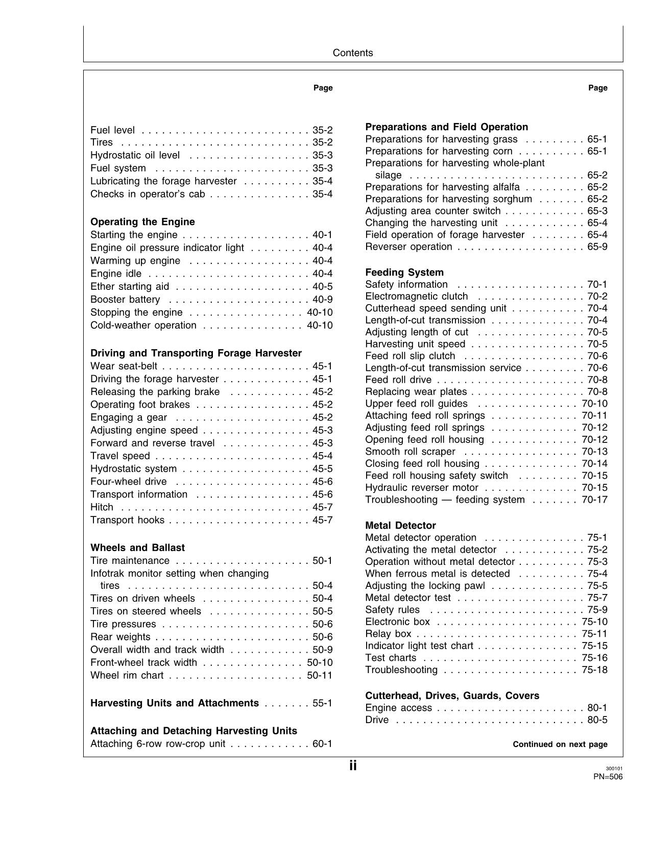 JOHN DEERE 6650 6750 6850 6950 HARVESTER OPERATORS MANUAL #3