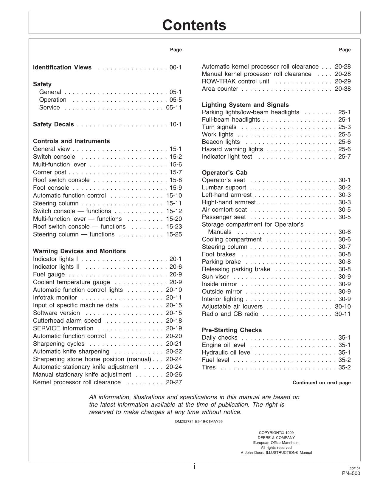 JOHN DEERE 6650 6750 6850 6950 HARVESTER OPERATORS MANUAL #4