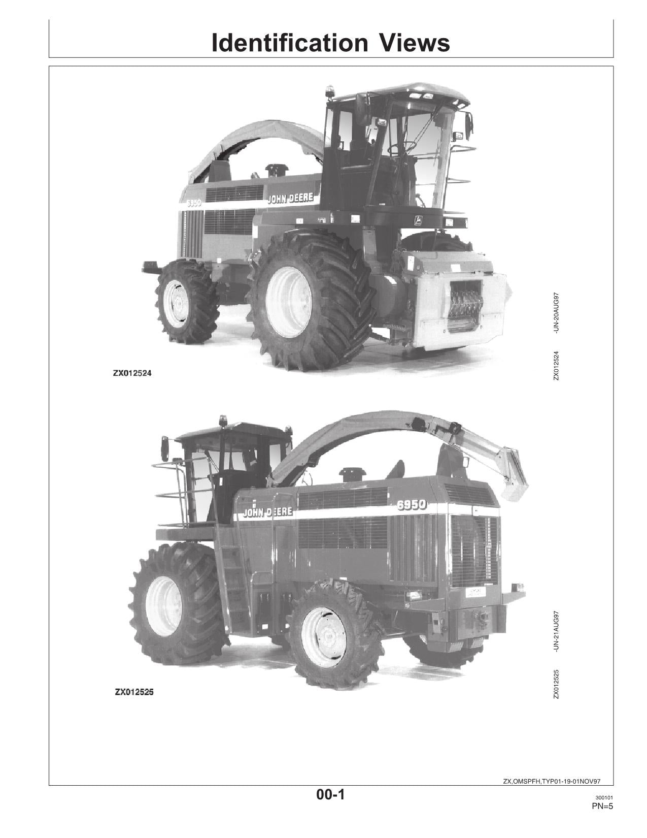 JOHN DEERE 6650 6750 6850 6950 HARVESTER OPERATORS MANUAL #4