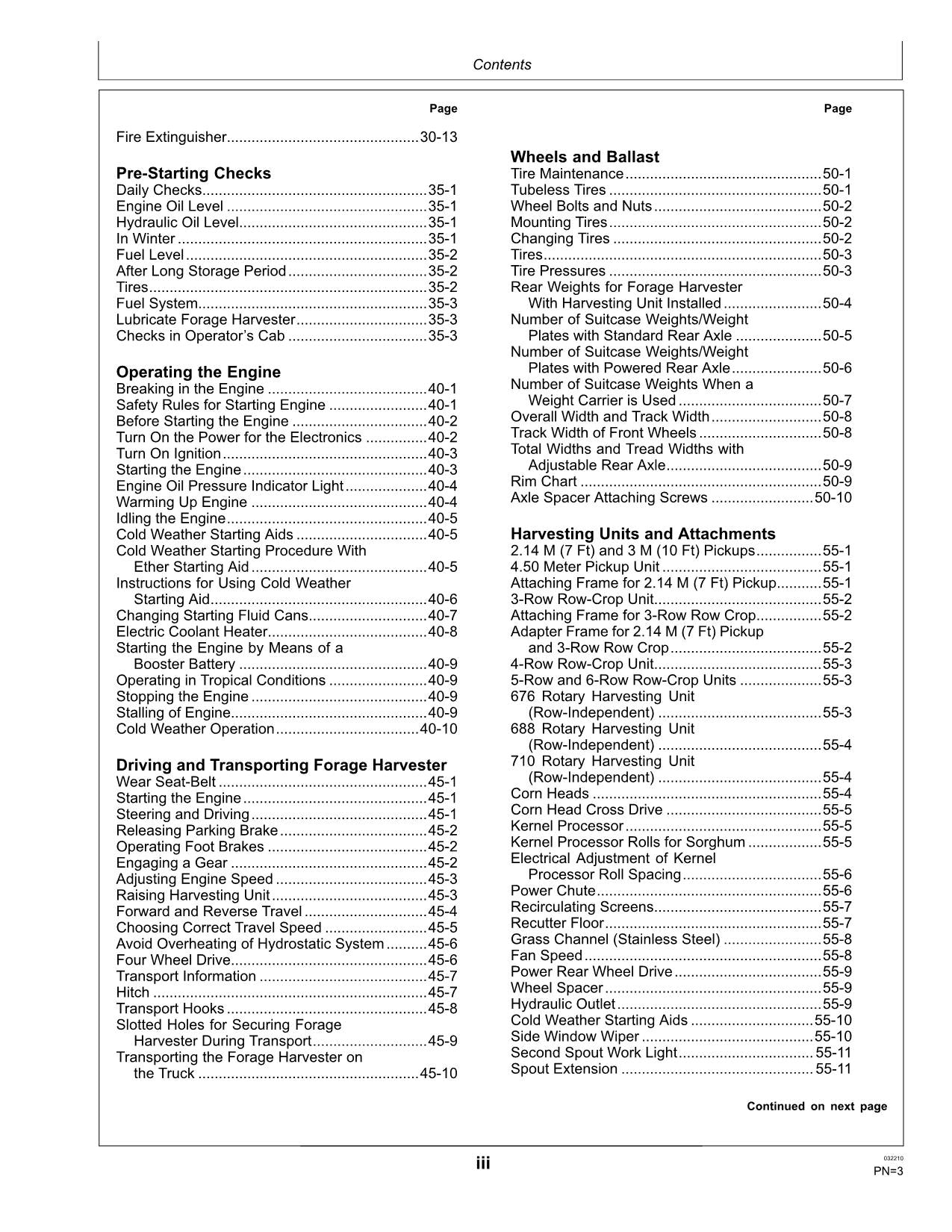 JOHN DEERE 6650 6750 6850 6950 HARVESTER OPERATORS MANUAL #8