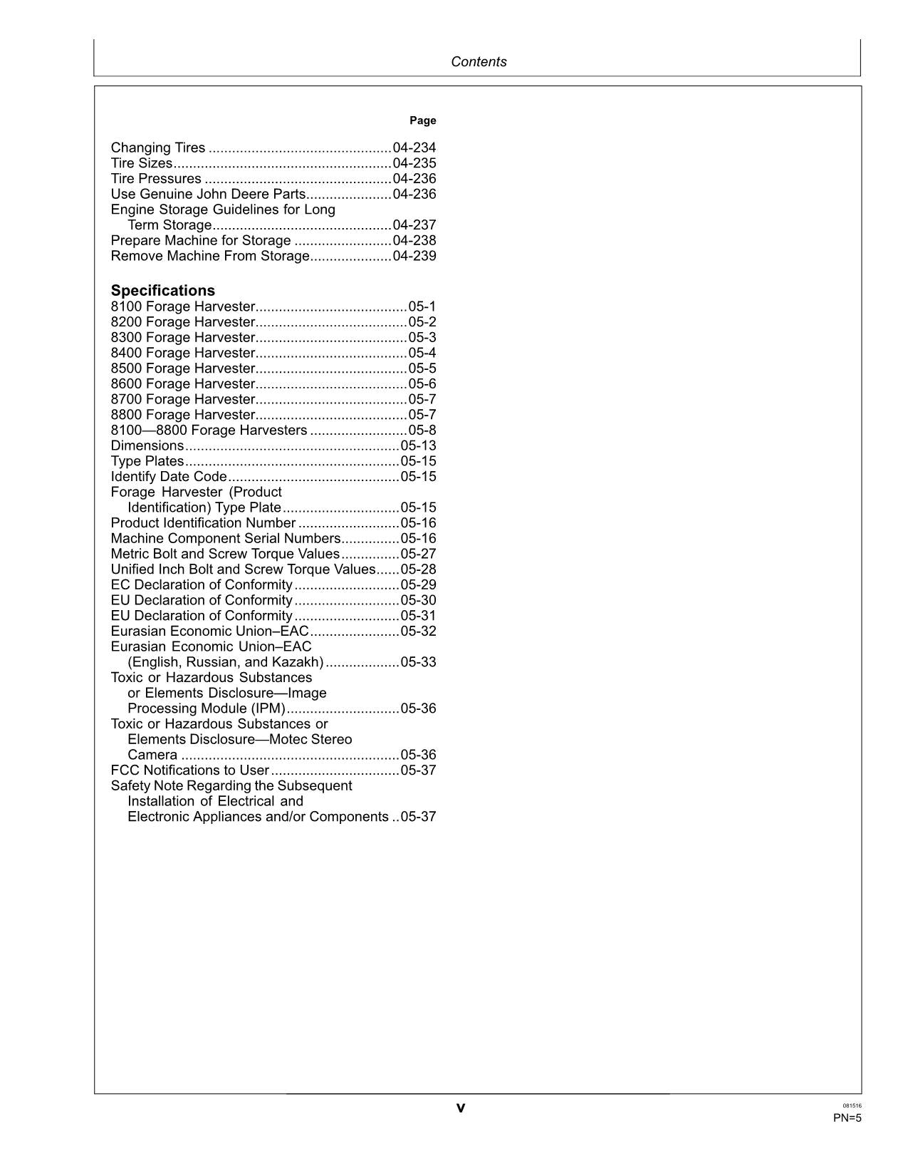 MANUEL D'UTILISATION DE LA MOISSONNEUSE JOHN DEERE 8500 8600 8700 8800 OMZ93144