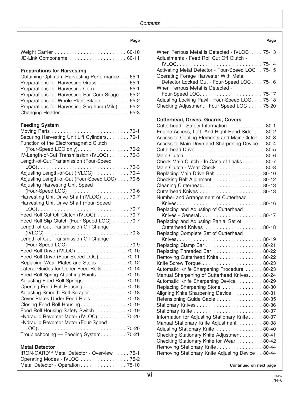 JOHN DEERE 7200 7300 7400 7500 7700 7800 HARVESTER OPERATORS MANUAL #2