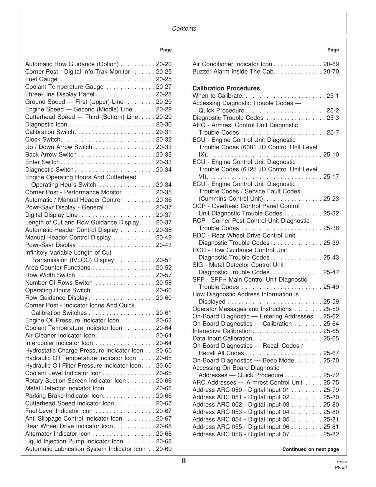 MANUEL D'UTILISATION DE LA MOISSONNEUSE JOHN DEERE 7200 7300 7400 7500 7700 7800 #2