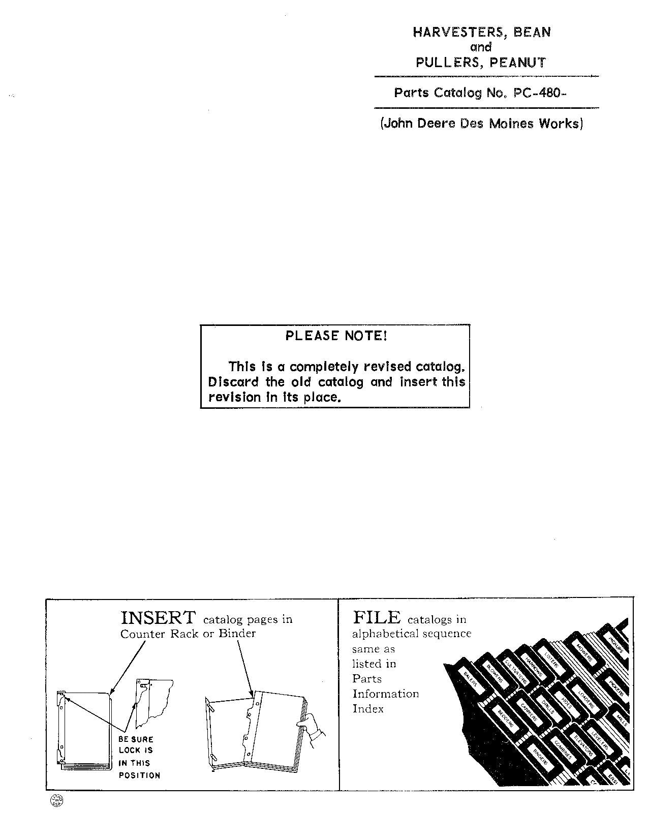 JOHN DEERE AB695 AT24 AT246 MT692 MT693 HARVESTER PARTS CATALOG MANUAL