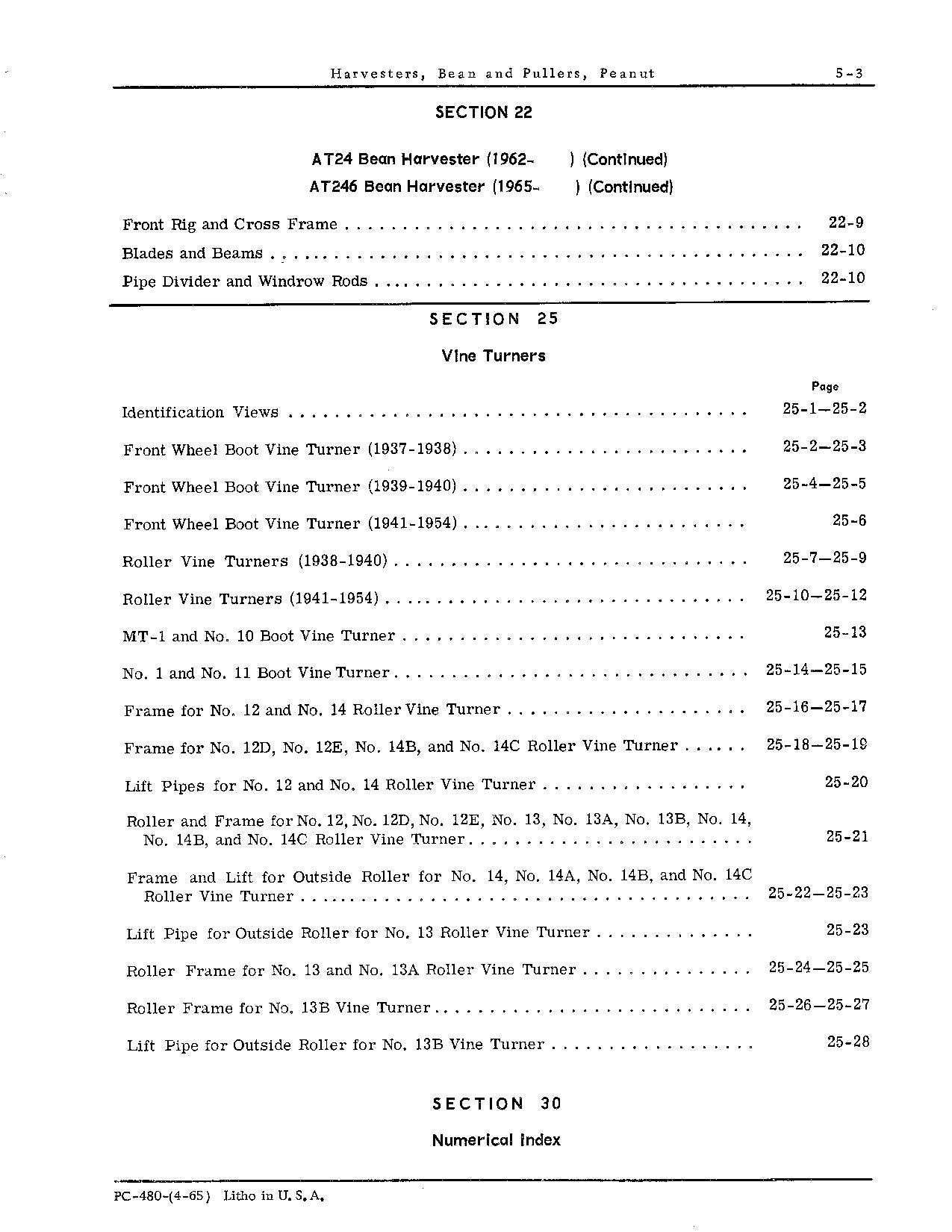 JOHN DEERE AB695 AT24 AT246 MT692 MT693 HARVESTER PARTS CATALOG MANUAL