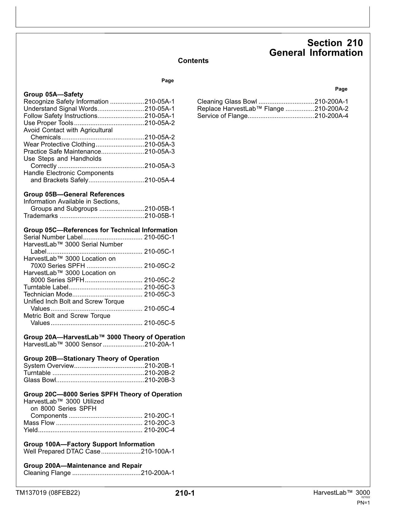 JOHN DEERE  3000 Stationary 70X0 8000 HARVESTER SERVICE MANUAL