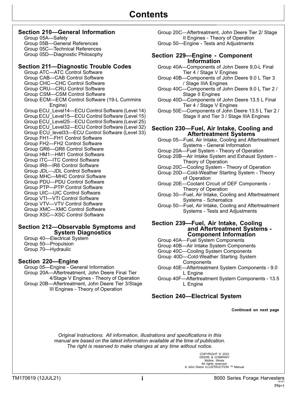 JOHN DEERE 8100 8200 8300 8400 8500 8600 MÄHDRESCHER DIAGNOSE-SERVICEHANDBUCH