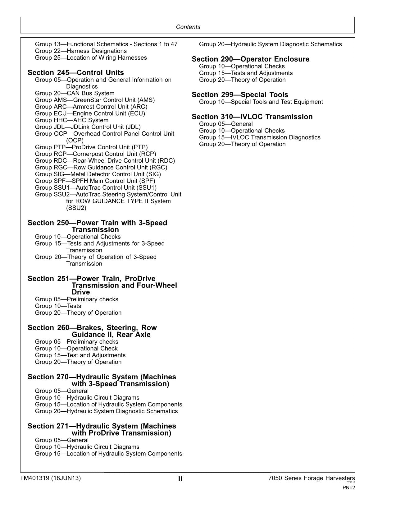 JOHN DEERE 7750 7850 7950 HARVESTER DIAGNOSTIC SERVICE MANUAL TM401319