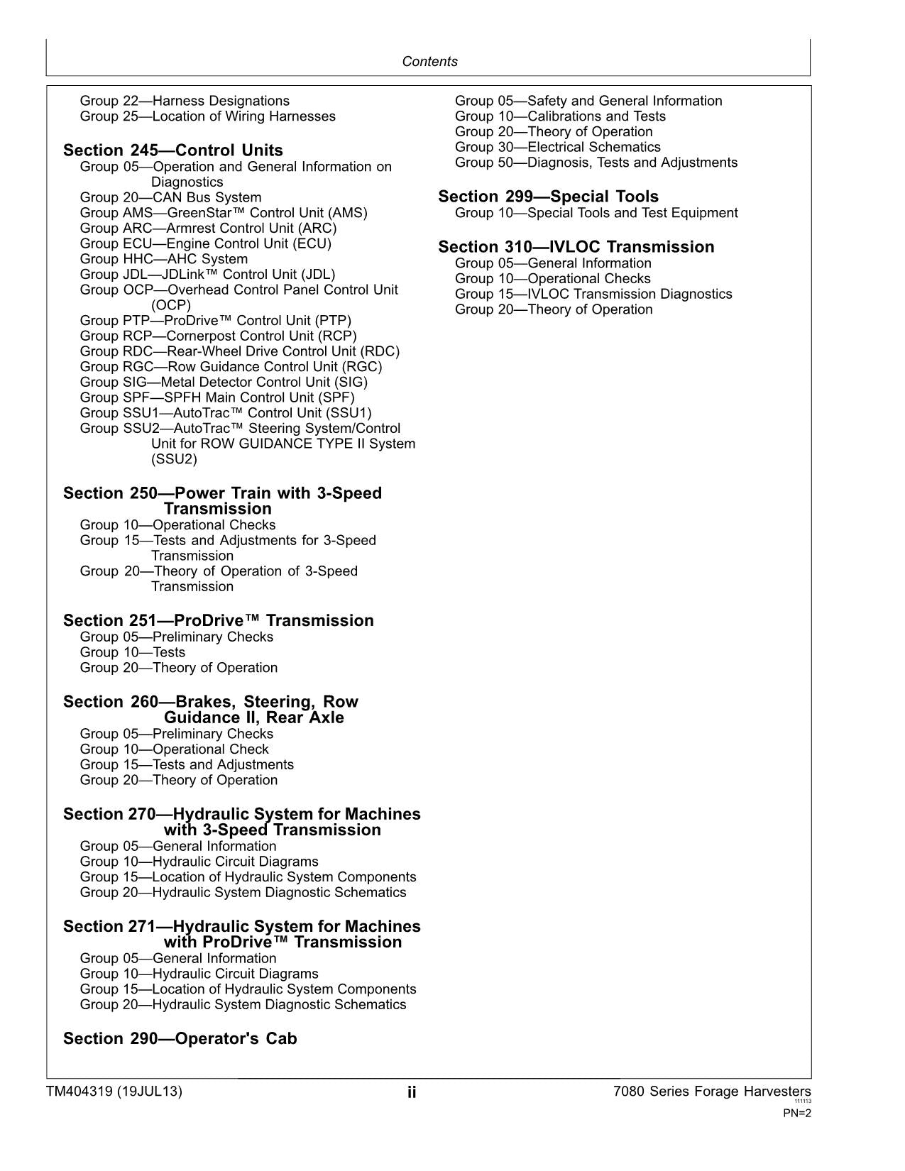 JOHN DEERE 7180 7280 7380 MÄHDRESCHER DIAGNOSE-SERVICEHANDBUCH