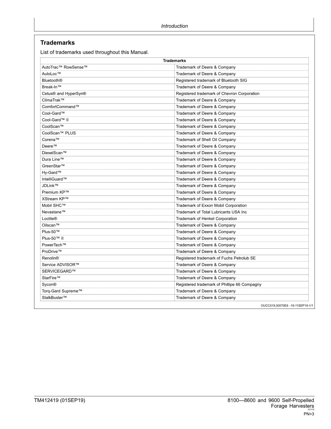 JOHN DEERE 8100 8200 8300 8400 HARVESTER REPAIR SERVICE MANUAL 619000-619999