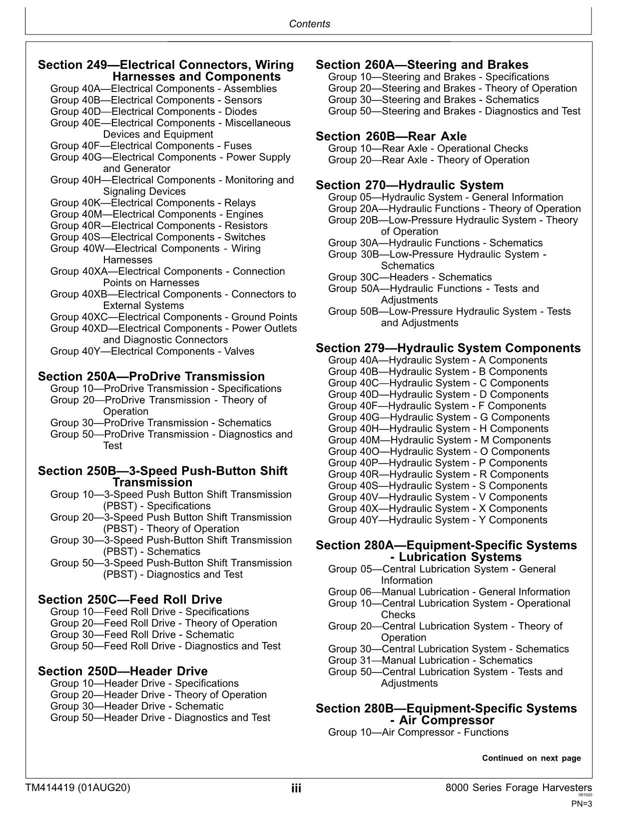 JOHN DEERE 8400 8500 8600 HARVESTER DIAGNOSTIC SERVICE MANUAL 621000-