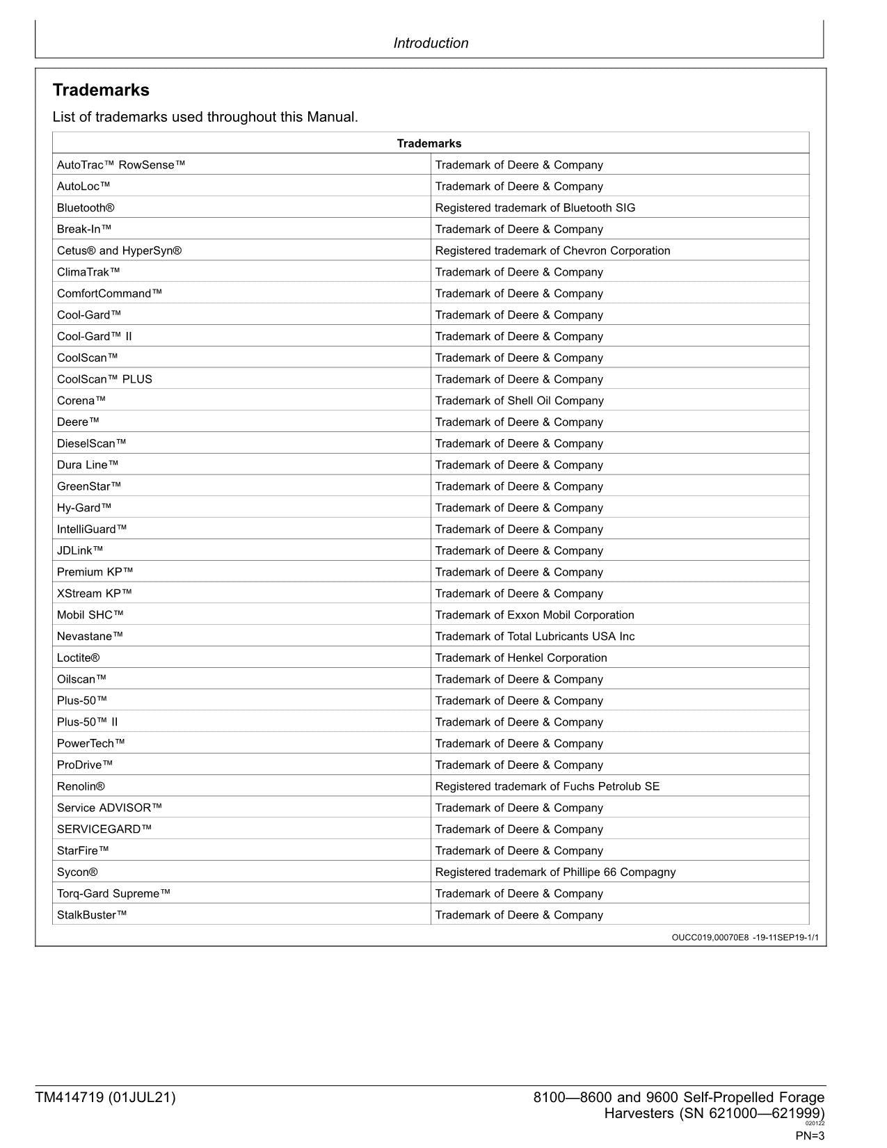 JOHN DEERE 8100 8200 8300 8400 HARVESTER REPAIR SERVICE MANUAL TM414719 621000-