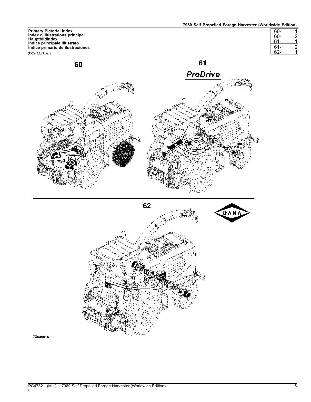 JOHN DEERE 7980 MÄHDRESCHER ERSATZTEILKATALOGHANDBUCH