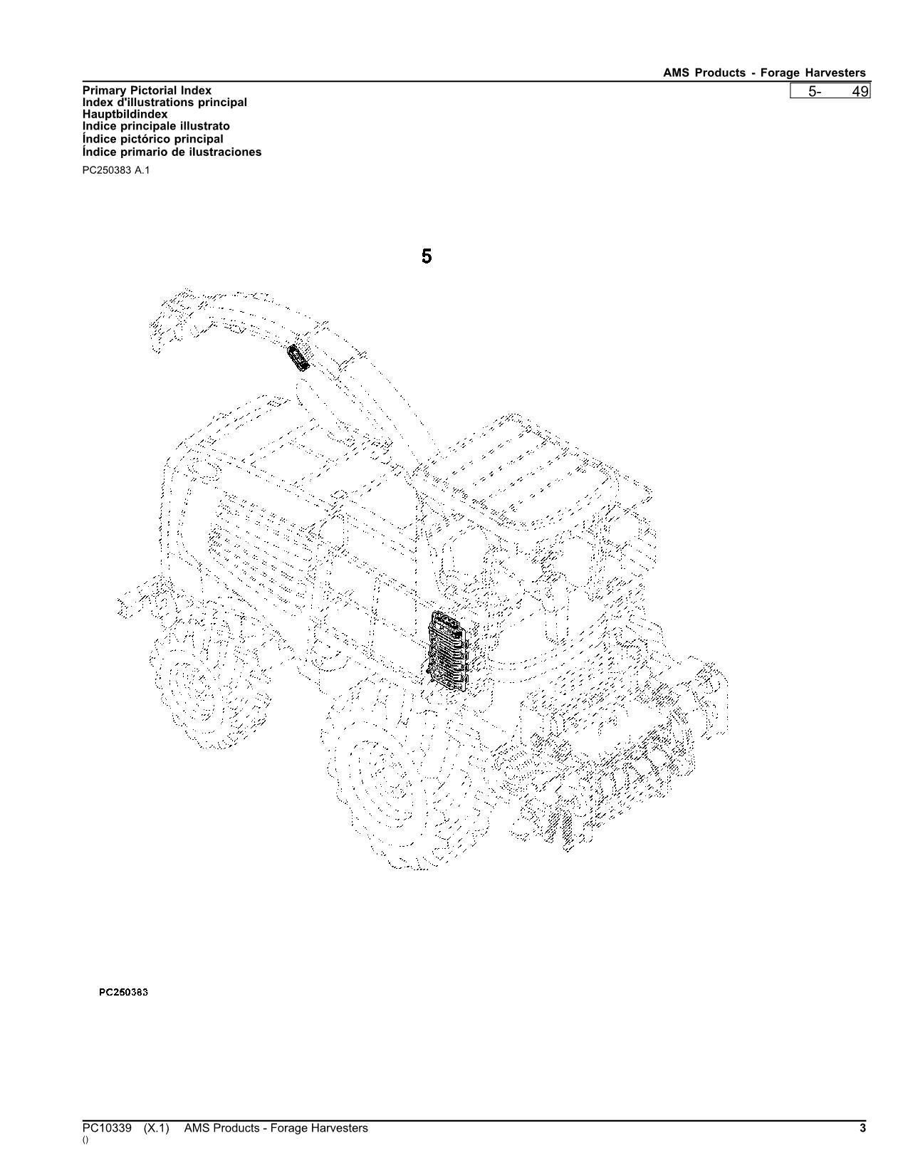 JOHN DEERE 1800 2600 2630 300 300 AMS PRODUCT HARVESTER PARTS CATALOG MANUAL