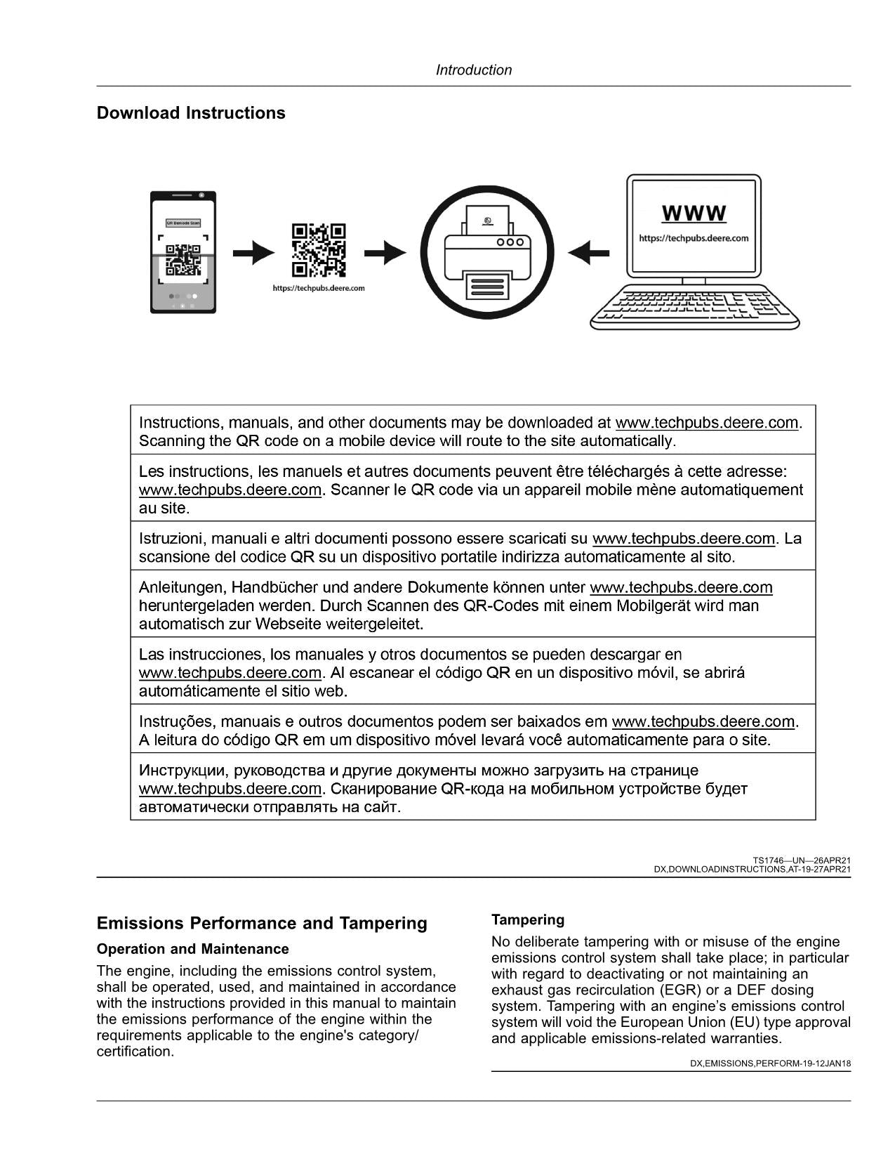 JOHN DEERE S760 S770 S780 S785 S790 MÄHDRESCHER-BETRIEBSHANDBUCH Nr. 1