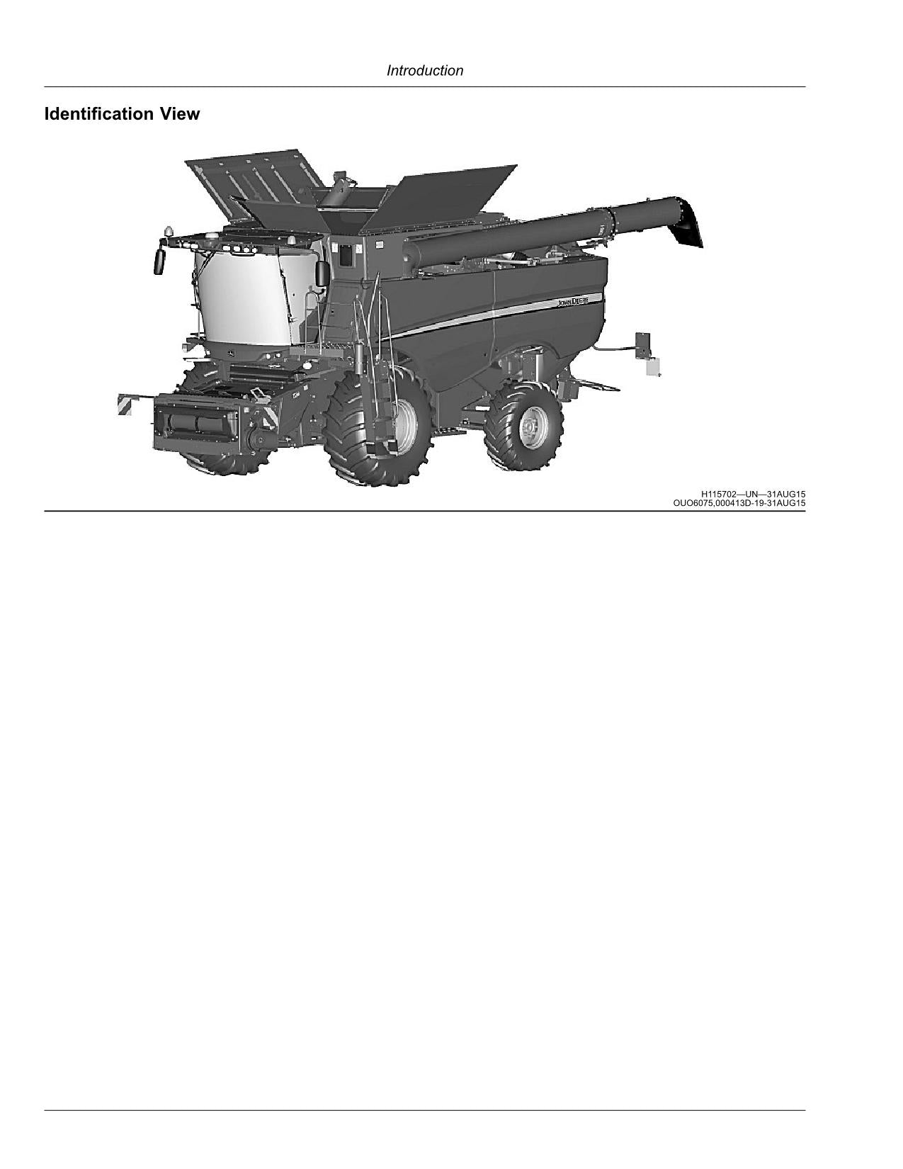 JOHN DEERE S760 S770 S780 S785 S790 COMBINE OPERATOR MANUAL #1