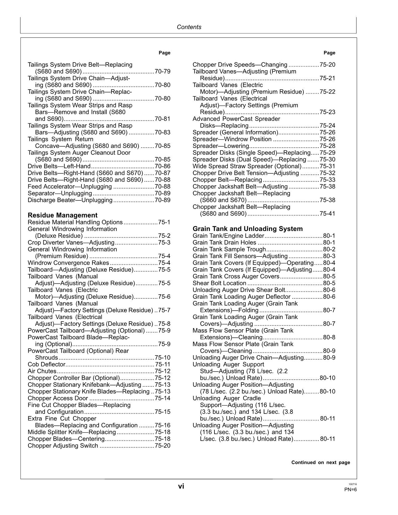 JOHN DEERE S660 S670 S680 S690 MÄHDRESCHER-BETRIEBSHANDBUCH #1