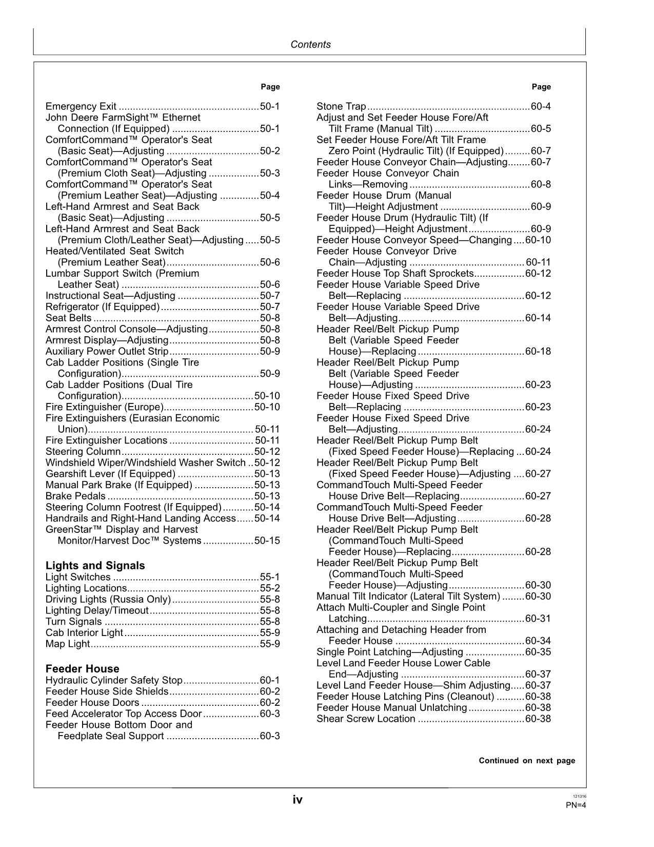 JOHN DEERE S660 S670 S680 S685 S690 MÄHDRESCHER-BETRIEBSHANDBUCH Nr. 1