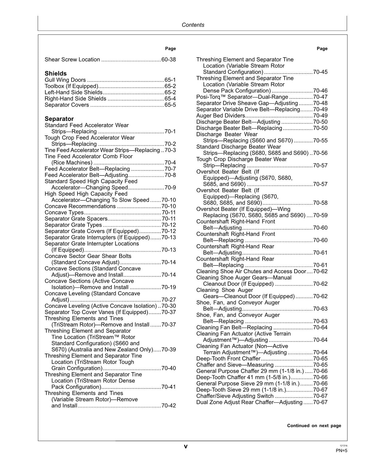 JOHN DEERE S660 S670 S680 S685 S690 Hillmaster COMBINE OPERATOR MANUAL #2