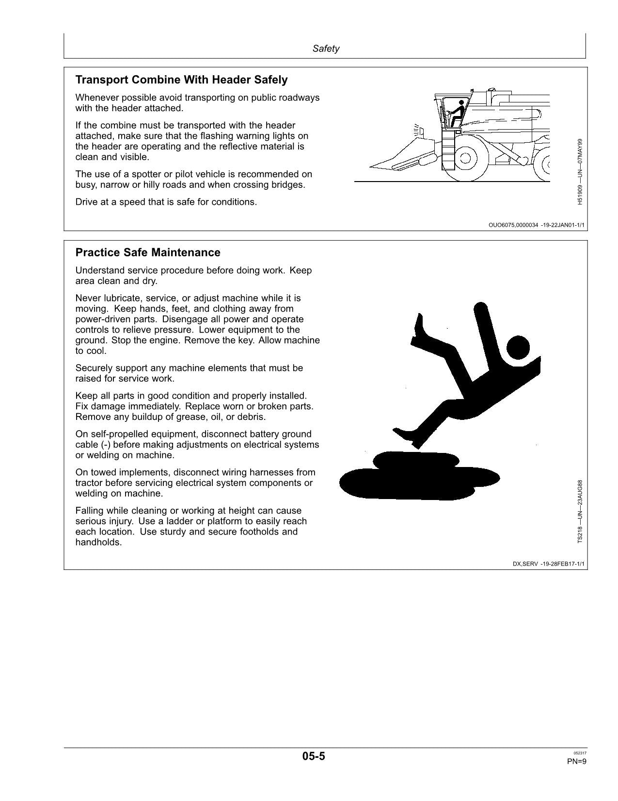 JOHN DEERE S670 S680 S690 S770 S780 S790 Combines COMBINE OPERATOR MANUAL