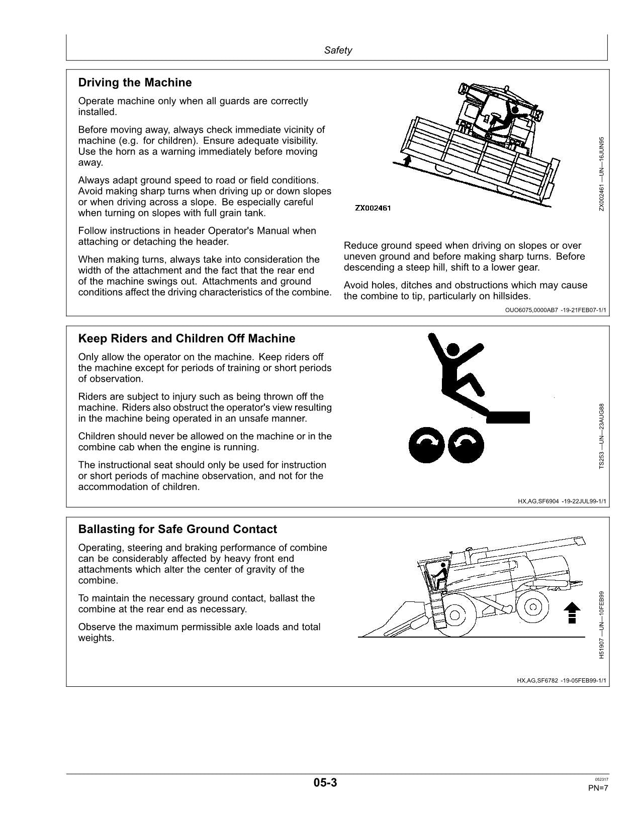 JOHN DEERE S670 S680 S690 S770 S780 S790 Combines COMBINE OPERATOR MANUAL