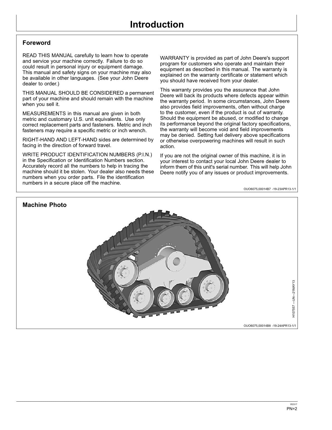 JOHN DEERE S670 S680 S690 S770 S780 S790 Combines COMBINE OPERATOR MANUAL